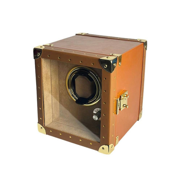 Аксессуары к часам Коробка для годинника з автопідзаводом коричнева фото 1