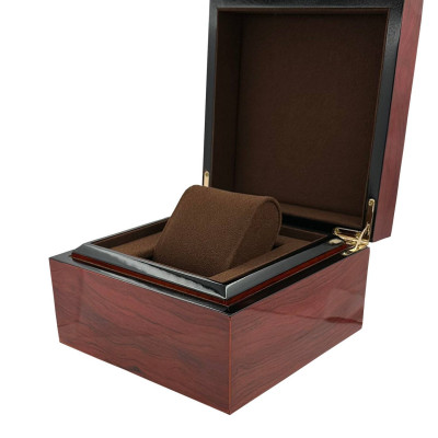 Коробка для годинника деревʼяна Premium червоне дерево