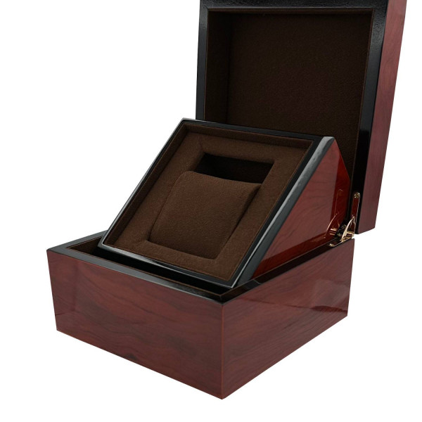 Аксессуары к часам Коробка для годинника деревʼяна Premium червоне дерево фото 4