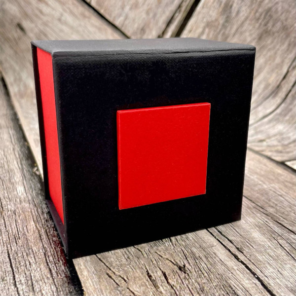 Аксесуари для годинників Подарункова картонна коробочка для годинників чорно-червона фото 4