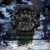 Мужские часы Sanda 3129 Black-Green фото 4