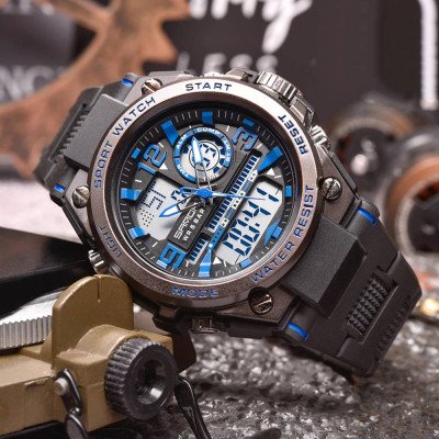 Sanda 6024 Black-Blue