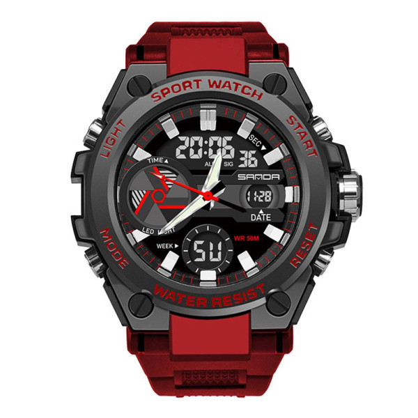 Мужские часы Sanda 3311 All Red фото 1