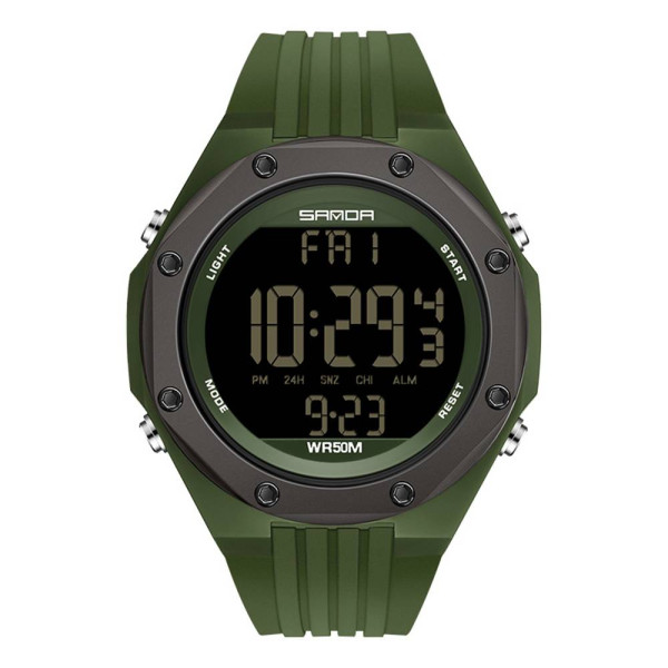 Мужские часы Sanda 6093 Army Green фото 1