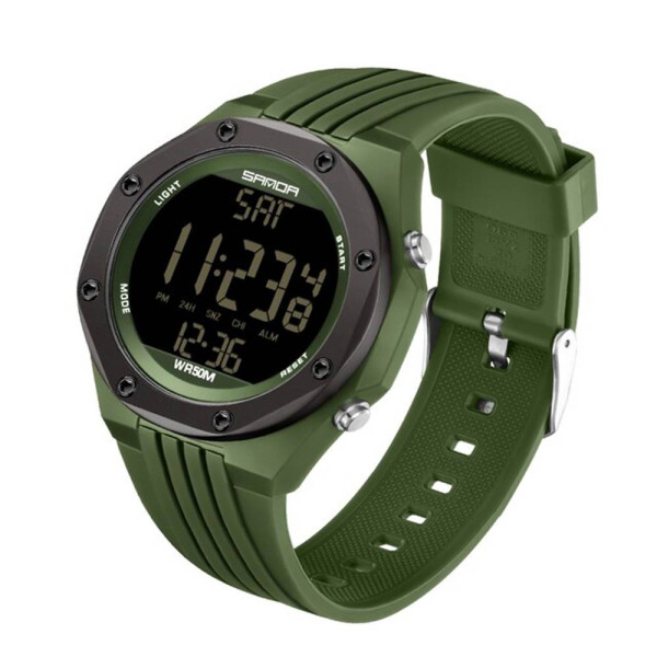 Мужские часы Sanda 6093 Army Green фото 3