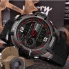 Чоловічий годинник Sanda 6015 Black-Red фото 5