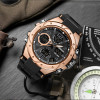 Мужские часы Sanda 6008 Black Rose Gold фото 3