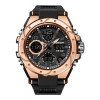 Чоловічий годинник Sanda 6008 Black Rose Gold фото 2