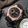 Чоловічий годинник Sanda 6008 Black Rose Gold фото 3