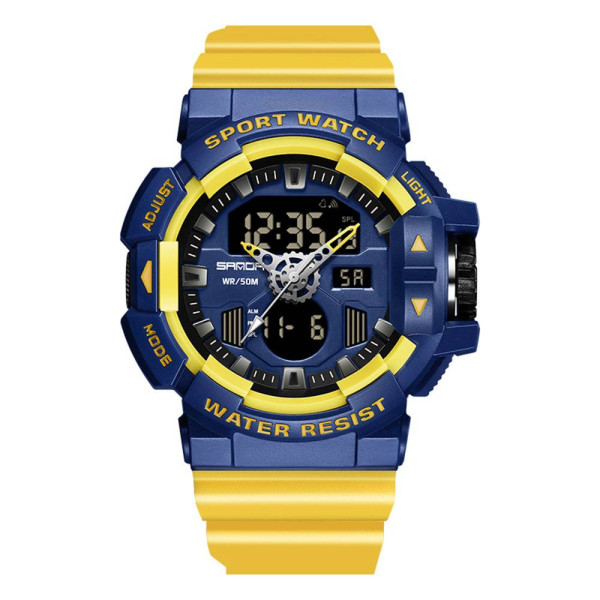 Мужские часы Sanda 3129 Yellow Blue фото 1