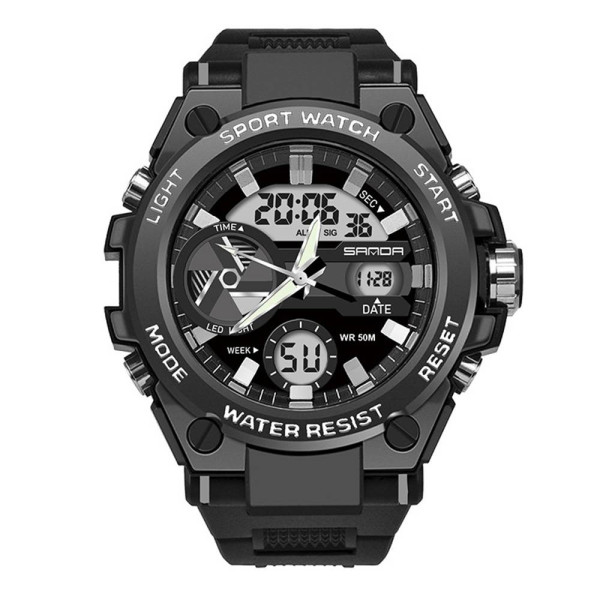 Мужские часы Sanda 3311 Black-White фото 1