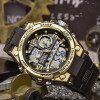 Чоловічий годинник Sanda 6024 Black-Gold фото 3