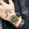 Чоловічий годинник Sanda 6024 Black-Gold фото 4