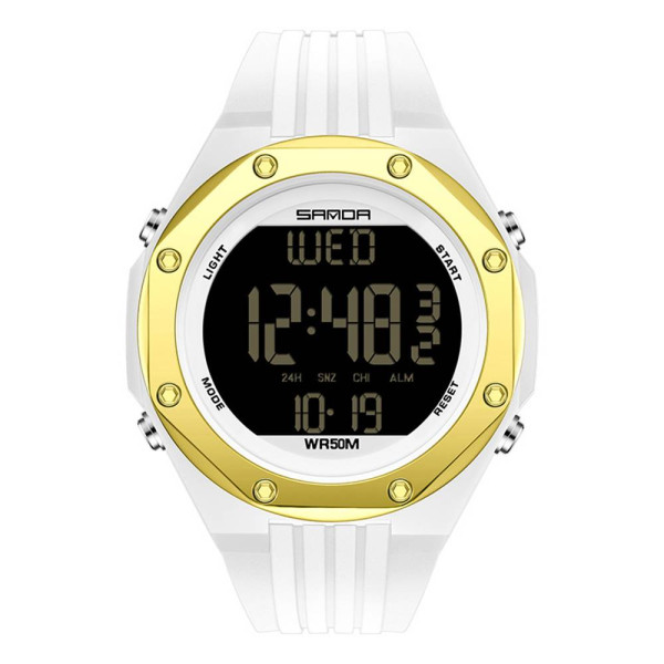 Мужские часы Sanda 6093 White-Gold фото 1