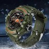 Чоловічий годинник Sanda 6025 Army Green фото 3