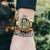 Чоловічий годинник Sanda 6015 Black-Gold фото 4