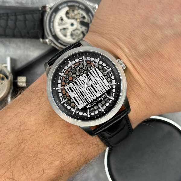 Мужские часы скелетон Awarder 043 Волноваха I Города Герои, японський механизм фото 3