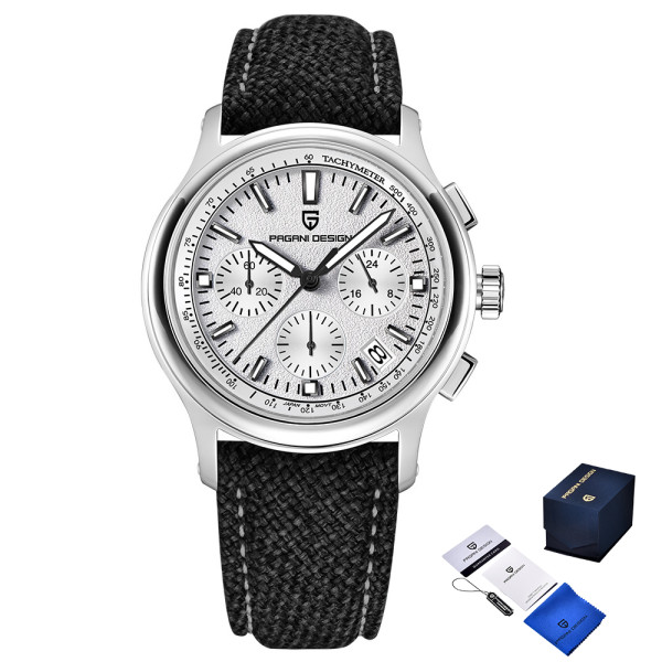 Мужские часы Pagani Design PD-1781 Black-Silver-White фото 1