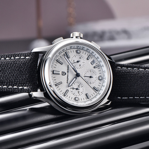 Чоловічий годинник Pagani Design PD-1781 Black-Silver-White фото 5