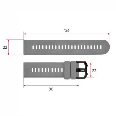 Ремешок для смарт часов Modfit Base T2 Grey