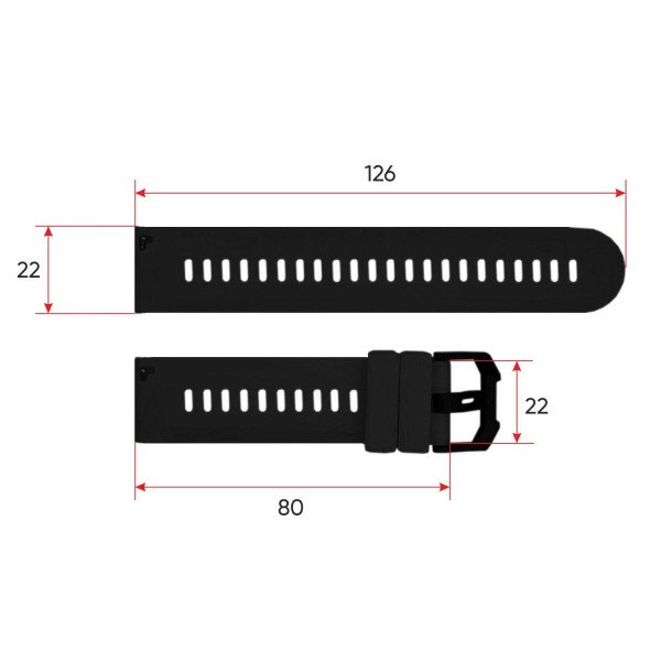 Ремінець для смарт годинника AK59 Black фото 4