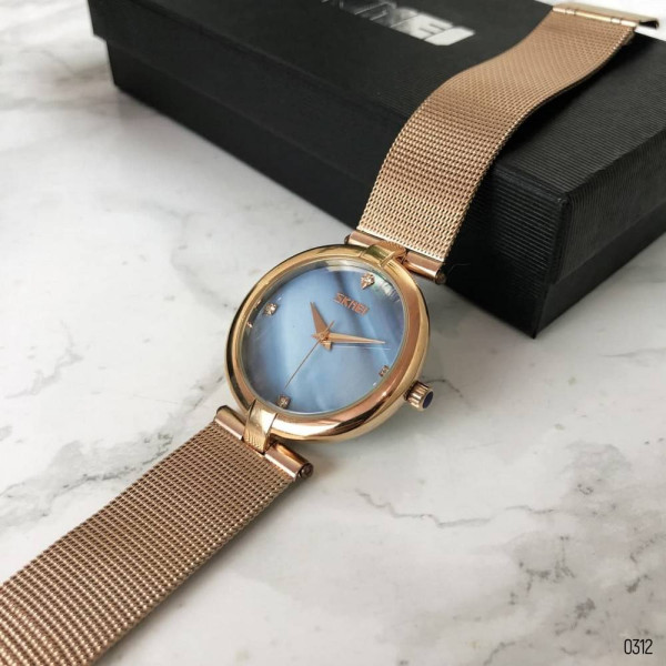 Жіночий годинник Skmei 9177 Cuprum-Blue фото 7