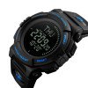 Чоловічий годинник Skmei 1290BU Black-Blue Smart Watch + Compass фото 3