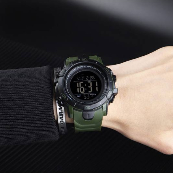 Мужские часы Skmei 1475AG Black-Military Wristband фото 4