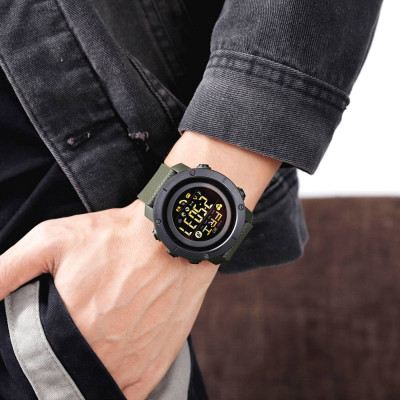 Чоловічий годинник Skmei 1512AG Army Green Smart Watch + Compass