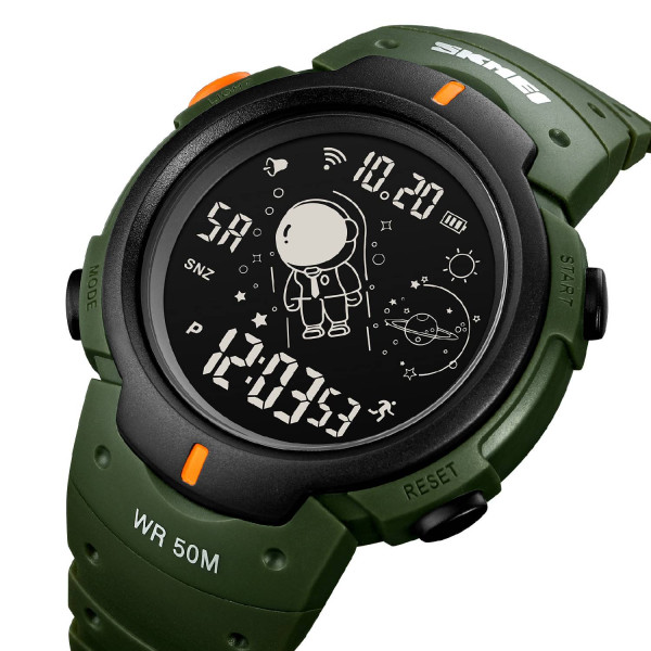 Мужские часы Skmei 1820AGBK Army-green Black фото 3