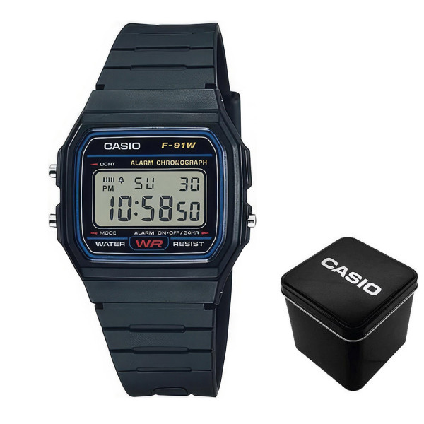 Мужские часы Casio F-91W-1D фото 1