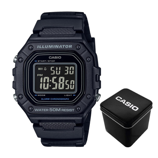 Чоловічий годинник Casio W-218H-1B фото 1