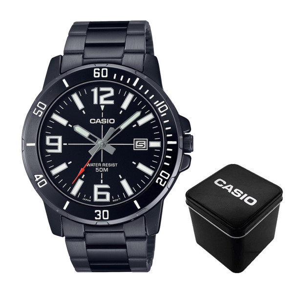 Чоловічий годинник Casio MTP-VD01B-1B фото 1