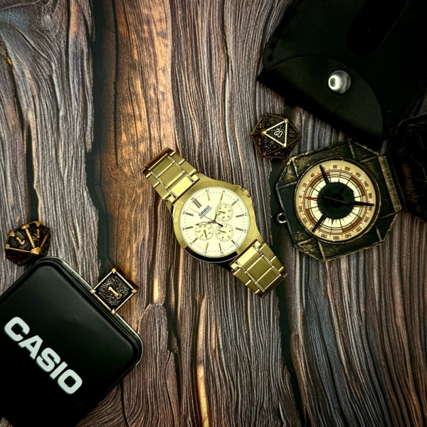 Чоловічий годинник Casio MTP-V300G-9A фото 6