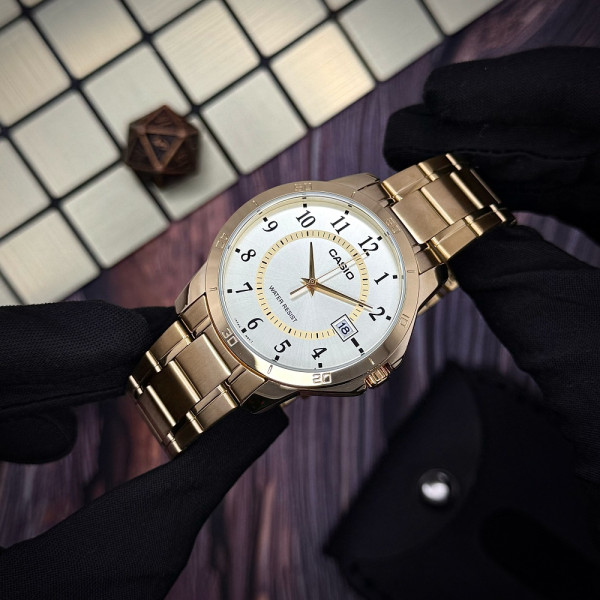 Чоловічий годинник Casio MTP-V004G-9B фото 4