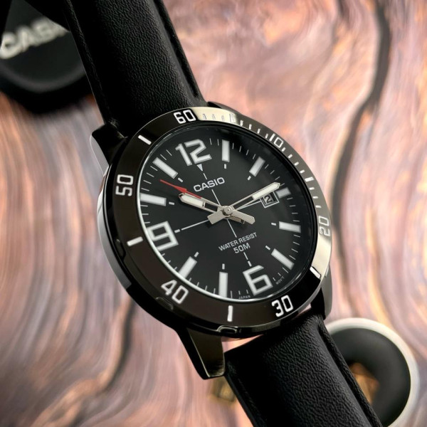 Чоловічий годинник Casio MTP-VD01BL-1B фото 8