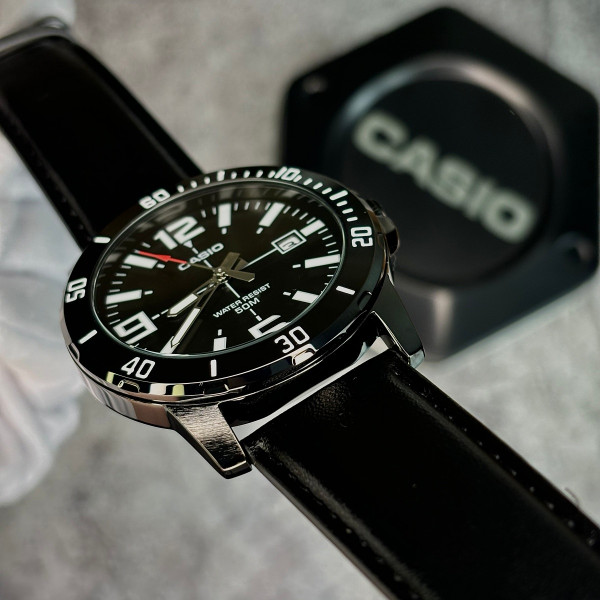 Чоловічий годинник Casio MTP-VD01BL-1B фото 7