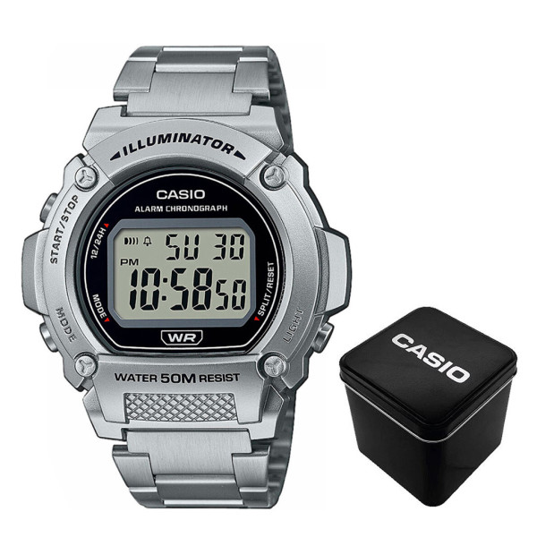 Чоловічий годинник Casio W-219HD-1A фото 1