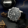 Классические Мужские часы Casio AMW-880-1A стальные, водонепроницаемые, Япония фото 5