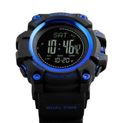 Skmei 1358 Black-Blue Smart Watch Compass SALE