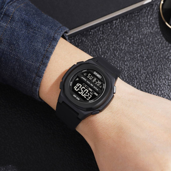 Чоловічий годинник Skmei 1821BKBK All Black фото 4