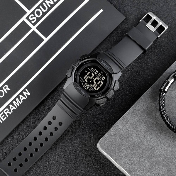 Чоловічий годинник Skmei 1772BKBK All Black фото 5