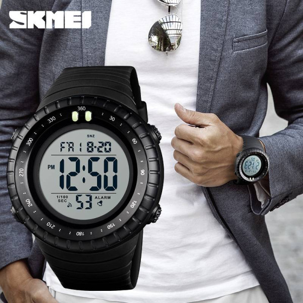 Чоловічий годинник Skmei 1420BKWT Black-White фото 4