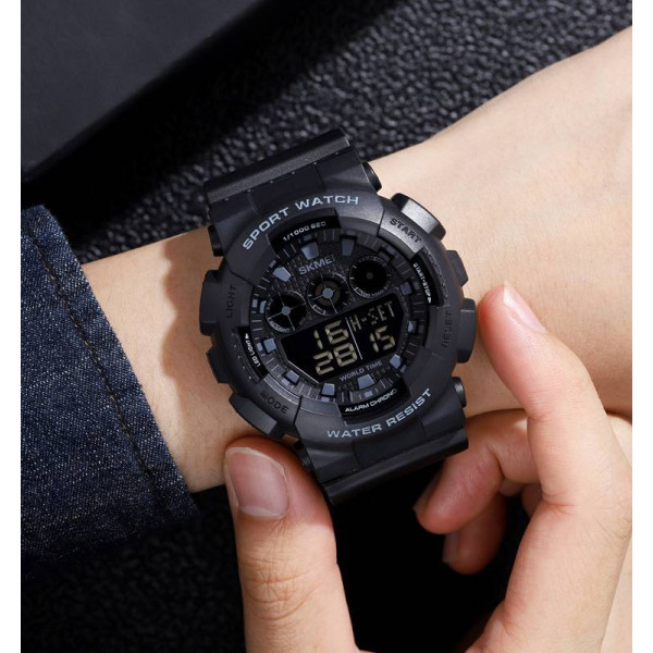 Чоловічий годинник Skmei 1857BKBK All Black фото 4