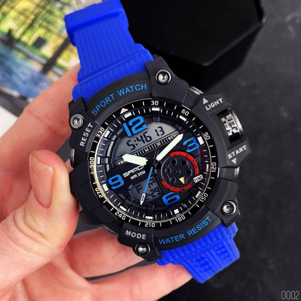 Чоловічий годинник Sanda 759 Blue-Black фото 5