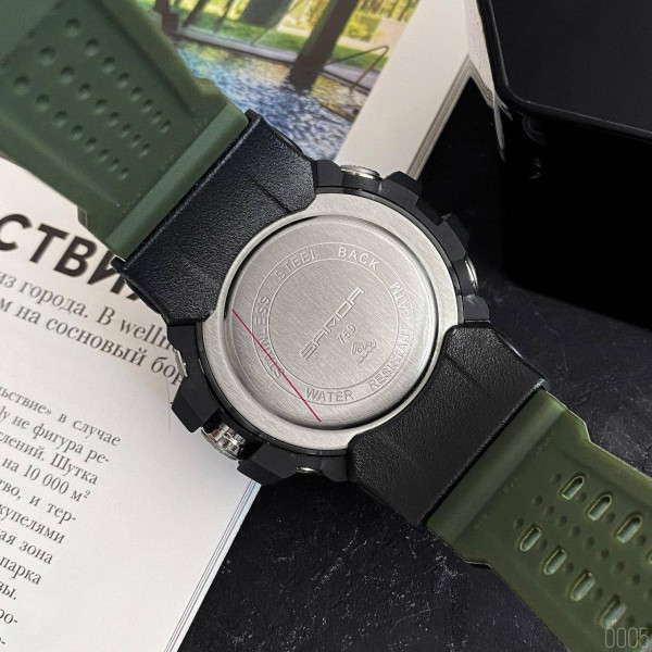 Мужские часы Sanda 759 Green-Black фото 4