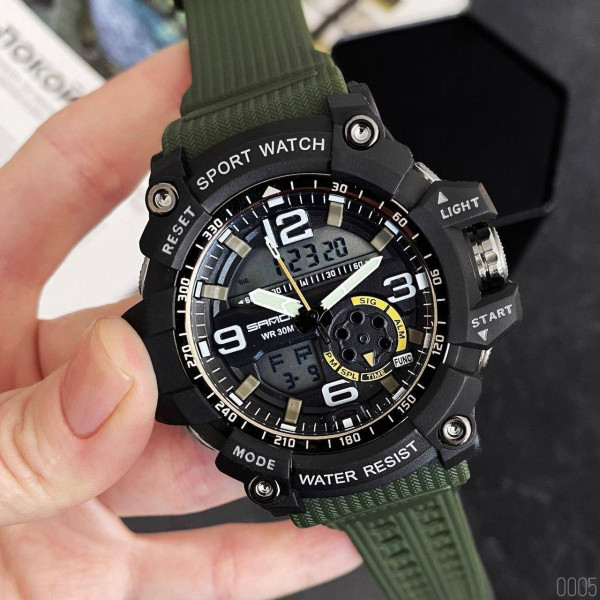 Мужские часы Sanda 759 Green-Black фото 5