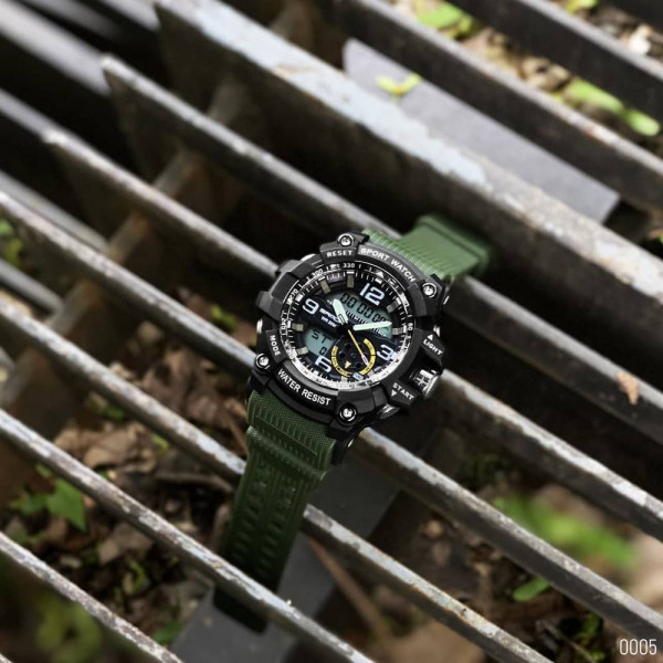 Чоловічий годинник Sanda 759 Green-Black фото 10
