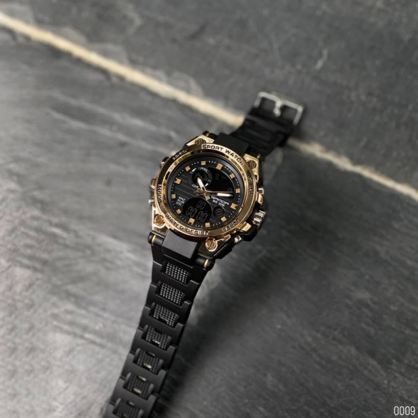 Мужские часы Sanda 739 Black-Gold фото 10