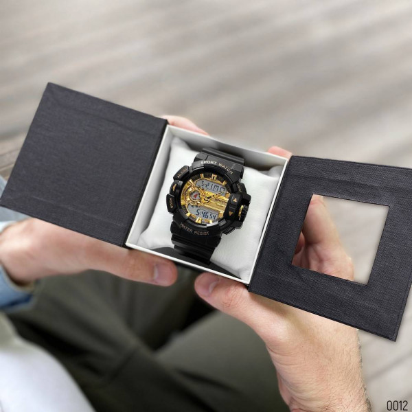 Мужские часы Sanda 599 Black-Gold фото 12